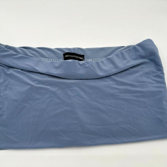 PrettyLittleThing Blue Bandeau Top - Picture 2 of 3